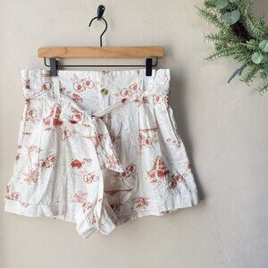 Madewell Paperbag Shorts in Paradise Toile